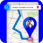 Icono de GPS Buscador de lugares con números móviles GPS
