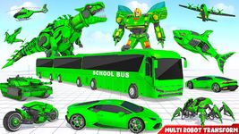 Flying School Bus Transform Robot Games screenshot APK 3