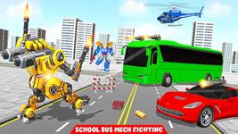 Flying School Bus Transform Robot Games screenshot APK 2