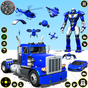 Icône de Robot Feu Combattant Porter secours un camion