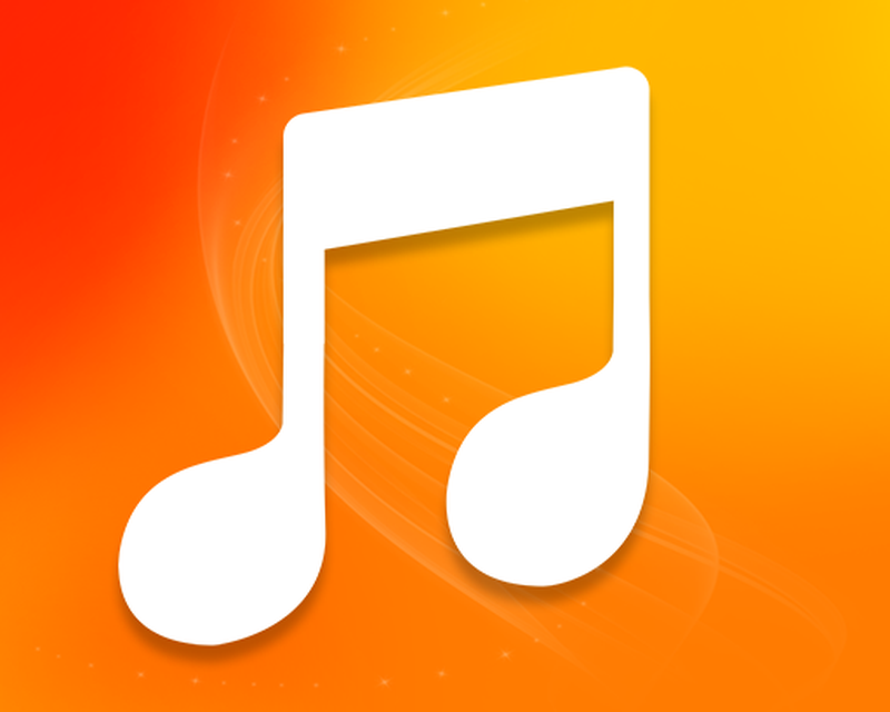 Музыкальный проигрыватель аватарка приложения оранжевый. Плеер для музыки.