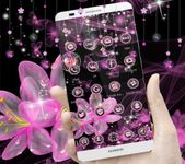 Gambar Pink Neon Flower Glitter Bling Theme 2