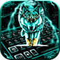 Ikon Tema Keyboard Thunder Neon Wolf