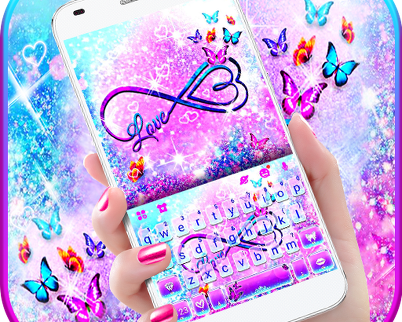 Perforación es bonito administrar Infinity Butterfly Love Tema de teclado APK - Descargar app gratis para  Android
