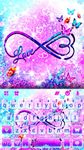 Thème de clavier Infinity Butterfly Love capture d'écran apk 