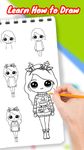 Drawely-귀여운 소녀와 색칠하기 책을 그리는 방법의 스크린샷 apk 14