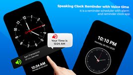 Speaking Clock Master : Time, weather & widget screenshot apk 1