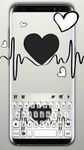 Black Heartbeat Toetsenbord Thema screenshot APK 4