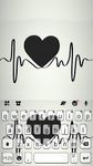 Black Heartbeat Toetsenbord Thema screenshot APK 