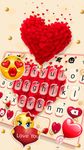 Thème de clavier Red Valentine Hearts capture d'écran apk 2
