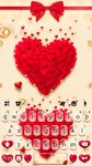 Thème de clavier Red Valentine Hearts capture d'écran apk 