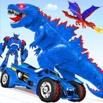 비행 공룡 로봇을 만들다 도시 공격 로봇 게임의 스크린샷 apk 9