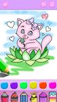 Screenshot 6 di Cute Kitty Coloring Book For Kids With Glitter apk