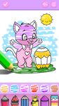 Screenshot 2 di Cute Kitty Coloring Book For Kids With Glitter apk