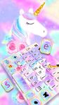 Pastel Unicorn Dream 키보드 테마의 스크린샷 apk 2