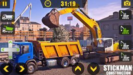 Stickman City Construction Excavator screenshot apk 6