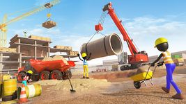 Stickman City Construction Excavator screenshot apk 16