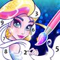 Princesa Colorear con Numeros - juego para pintar
