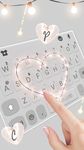 Captura de tela do apk Tema Keyboard Fairy Lights Heart 3