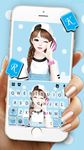 Lovely Sweet Girl Tastatur-Thema Screenshot APK 4