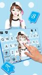 Lovely Sweet Girl Tastatur-Thema Screenshot APK 2