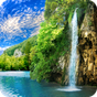 Иконка Лесной водопад живые обои