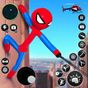 Icône de Corde Spider Stickman Hero Grand City Crime
