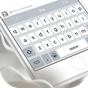 Pearl white & emoji pro keyboard theme APK