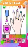 Glitter Nail Drawing Book and Coloring Game의 스크린샷 apk 6