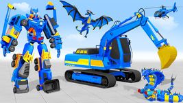 Snow Excavator Crane Transform Robot Shooting Game screenshot apk 3