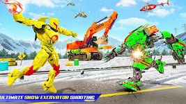 Snow Excavator Crane Transform Robot Shooting Game screenshot apk 21