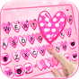 Doodle Love Pink Keyboard Theme