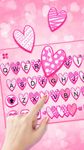 Captura de tela do apk Tema Keyboard Doodle Love Pink 3