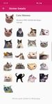 Tangkapan layar apk Baru lucu kucing meme stiker WAStickerApps 5