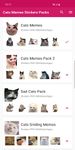 Tangkapan layar apk Baru lucu kucing meme stiker WAStickerApps 3
