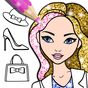 Fashion Coloring Book Glitter