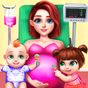 Pregnant Mommy And Twin Baby Care