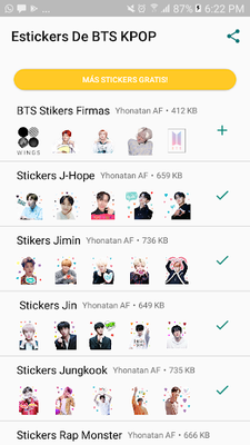 Bts Stickers Kpop Para Whatsapp Apk Descargar Gratis Para Android