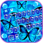 Delicate Neon Butterfly Tema de teclado