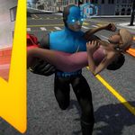 Çok Hızlı Superhero Yıldırım: Flash Oyunlar 3D ekran görüntüsü APK 4