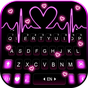 ikon Pink RGB Heart keyboard 