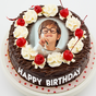 Namensfoto auf Geburtstags-Kuchen