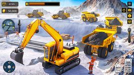 雪 未舗装道路 建設 掘削機 のスクリーンショットapk 2