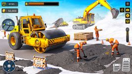 雪 未舗装道路 建設 掘削機 のスクリーンショットapk 4