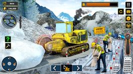 雪 未舗装道路 建設 掘削機 のスクリーンショットapk 3