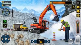 雪 未舗装道路 建設 掘削機 のスクリーンショットapk 12