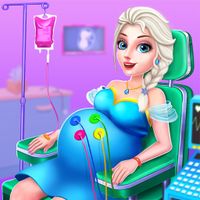 Ice Princess Pregnant Mom and Baby Care Games icon