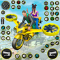Icône de Real Flying Bike Taxi Simulator: Bike Driving Game