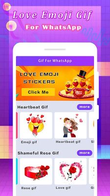 Love Emoji Gif For WhatsApp screenshot apk 0