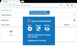 Captura de tela do apk Epic Privacy Browser -AdBlock/Vault/RPV/VPN grátis 1